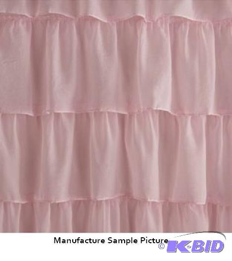 Gypsy Shower Curtain - Pink - Layers of gathe...