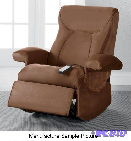 Microfiber Rocker Recliner Massage Chair - Th...