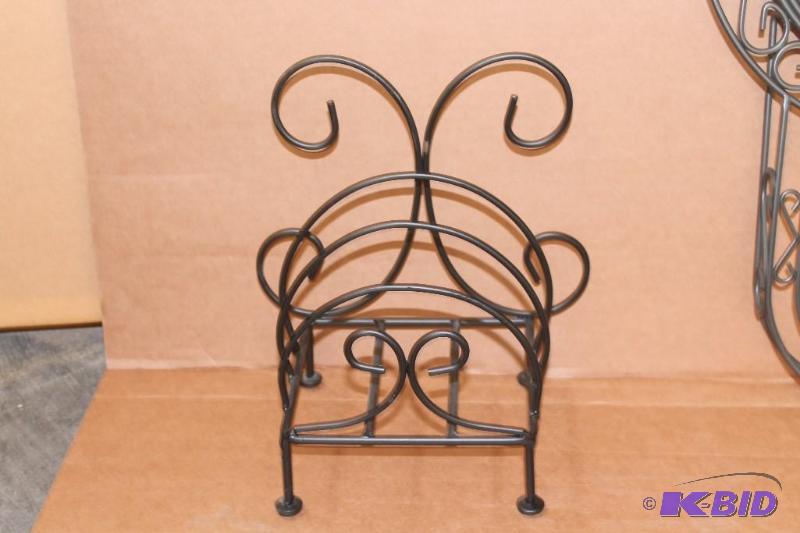 Clock & Magazine Rack