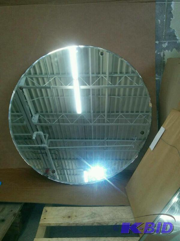 Round Beveled Glass Mirror