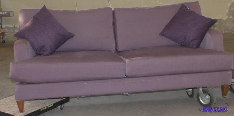 Plush Plum Sofa