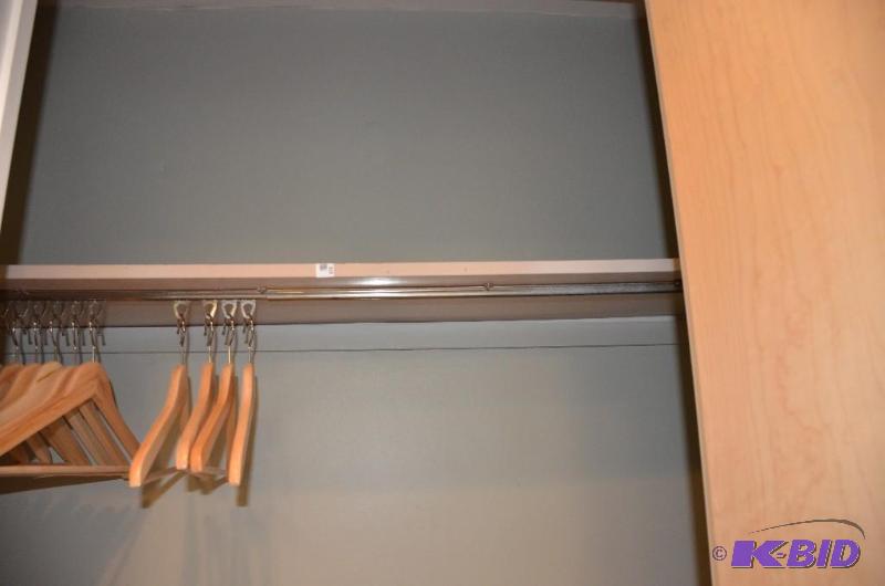 lot 113 image: Closet shelfhanger rack. 15&quotx71" P...