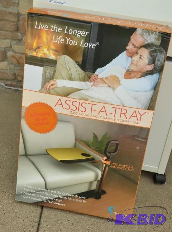 lot 128 image: Assist-a-tray. Easy - stand safety handle and...