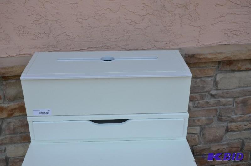 lot 131 image: Ikea white Ludvig 7&quotx10&quotx24". ...