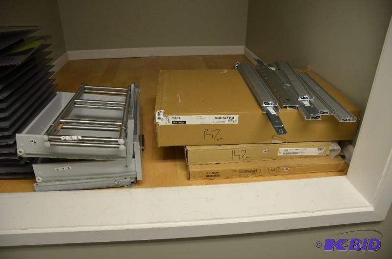 lot 142 image: 2 storage cabinets, brand new in box. See pic...
