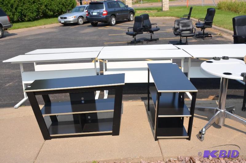 lot 163 image: Black wood shelf&nbsp15x24x42...