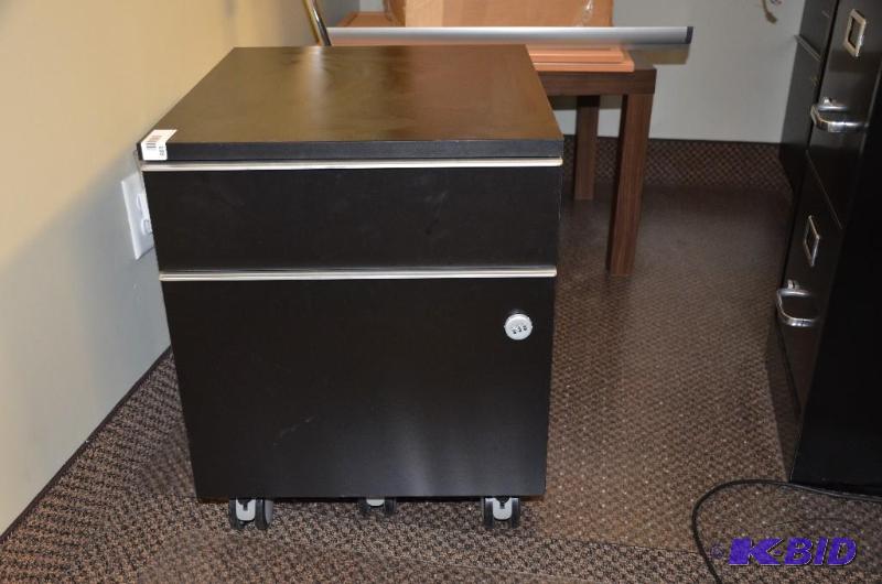 lot 169 image: Black rolling file cabinet 19x 20x18...