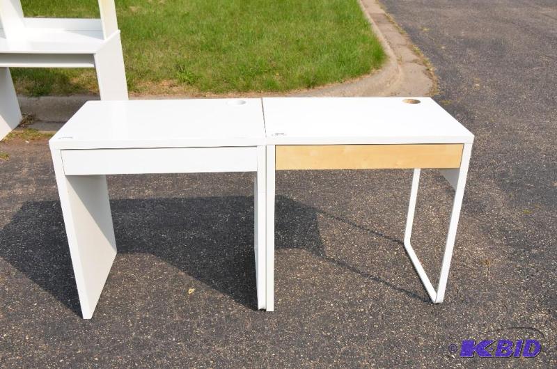lot 210 image: 2 IKEA desks 19 34 x 20 x 30...