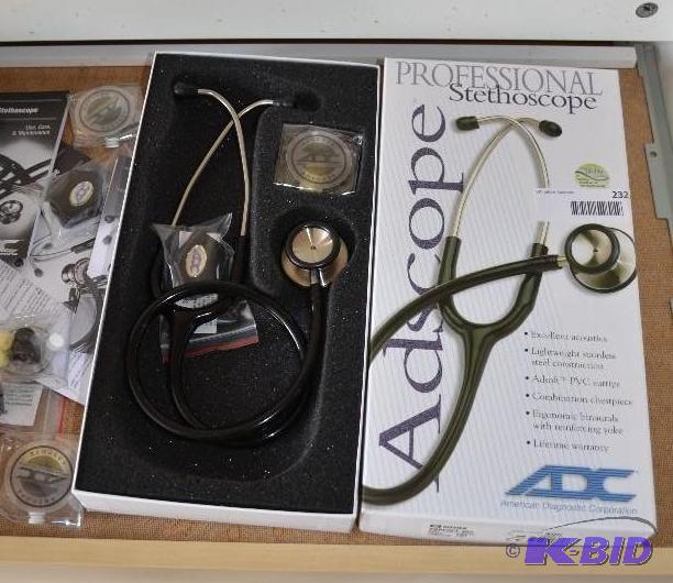 lot 232 image: Professional stethescope by ADC Model no 603...
