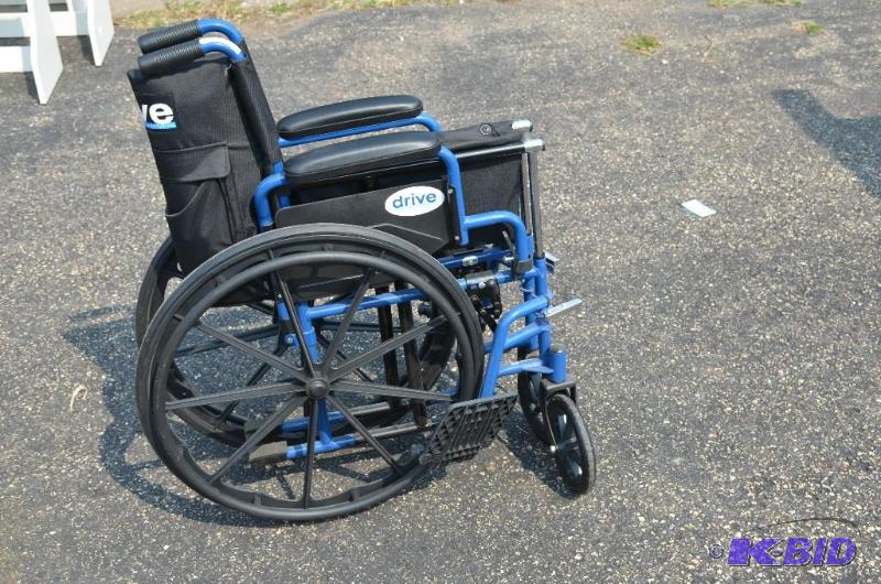 lot 256 image: Drive Medical design Blue streak Wheel Chair....