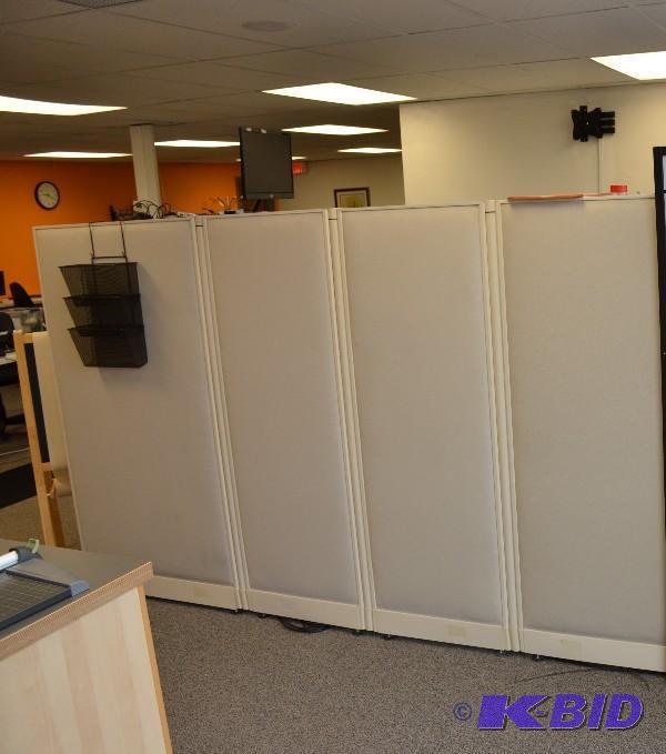 lot 3A image: 7 Office Cubicle stations. Already disas...
