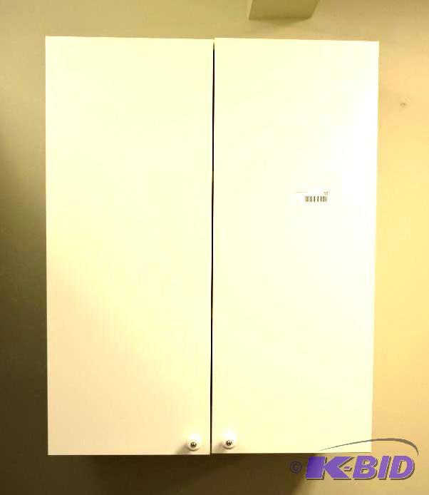 lot 52 image: Ikea White wall cabinet. 13&quotx24&quotx30...