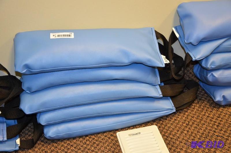 lot 53 image: 5 ten lb. Weighted bags....