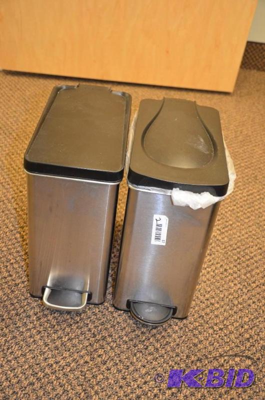 lot 57 image: 2 bathroom trash cans. 7&quotx13&quotx14&qu...