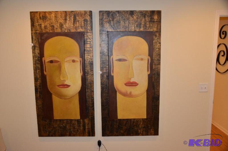Large oil on canvas - matches lot 55. Approxi...
