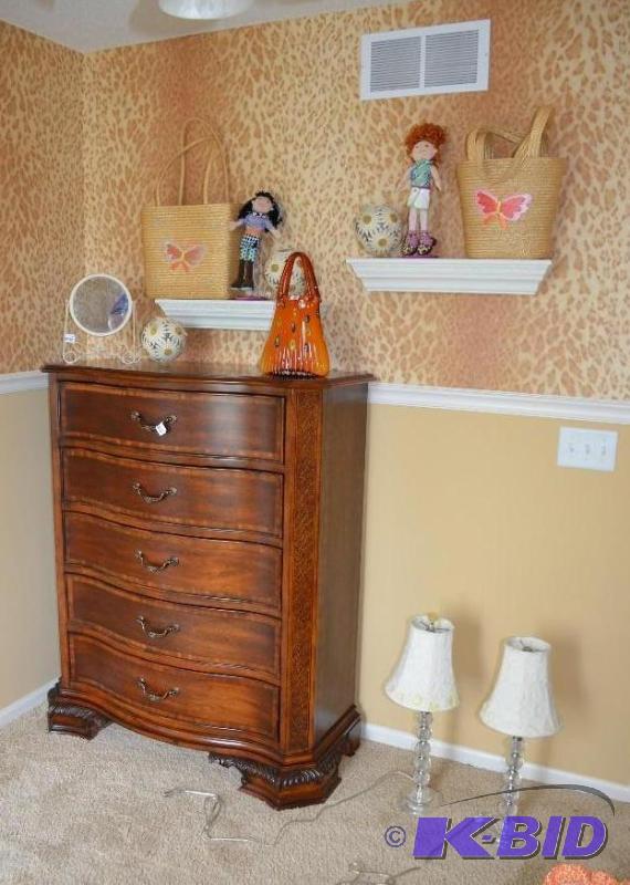 Gorgeous five drawer hightop dresser. Approxi...