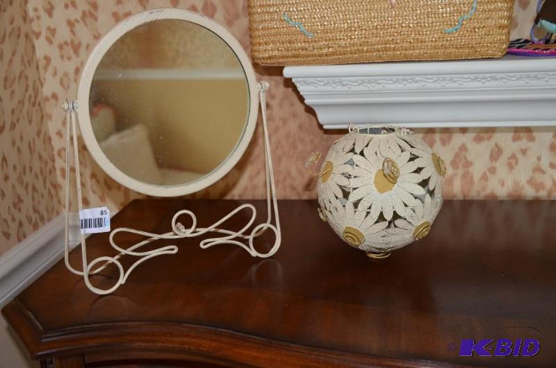 Two decorative pieces - one is a mirror and t...