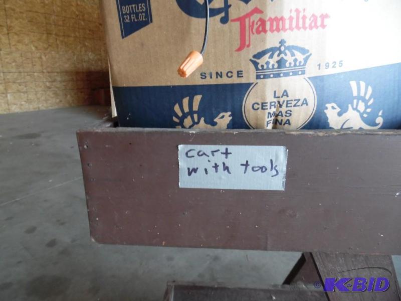 rolling cart & tools