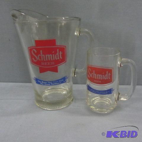 lot 118 image: Vintage Schmidt Pitcher, Mug
