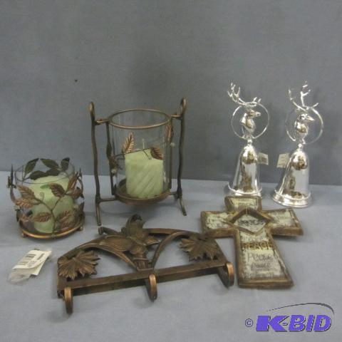 lot 145 image: Copper Hook, Candles, Cross