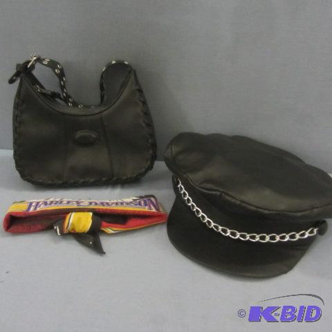 lot 156 image: Harley Bandana, Purse, Cap