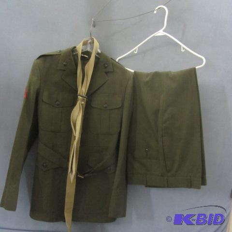 lot 183 image: Vintage US Army Jacket, Slacks