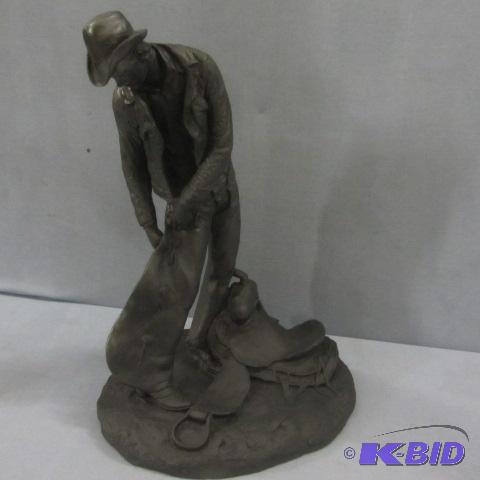 lot 184 image: Cowboy Statue