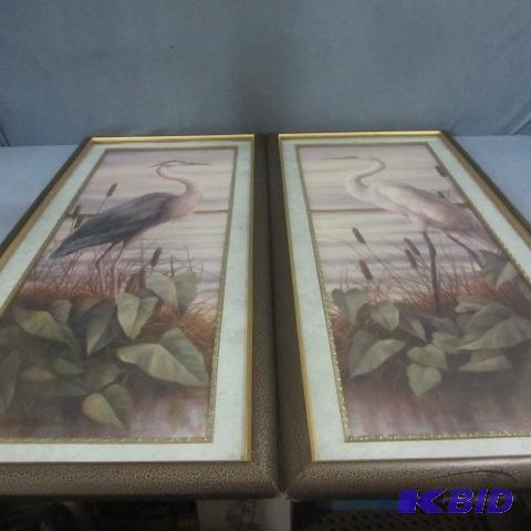 lot 220 image: TC Chiu Egret, Heron Prints