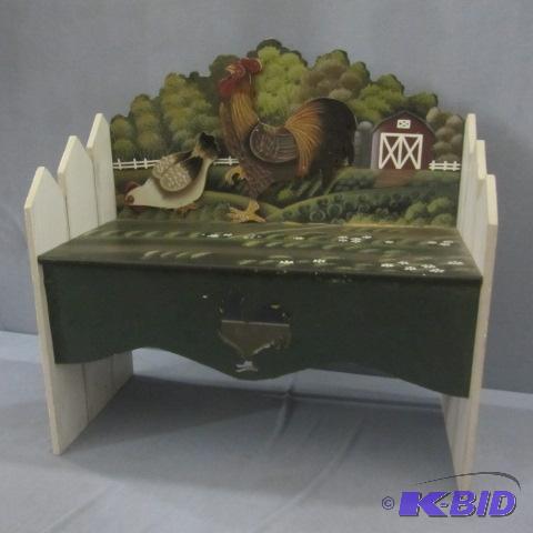 lot 228 image: Kitchen Shelf - Rooster Design
