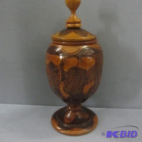 lot 68 image: African Ceremonial Coffee Urn