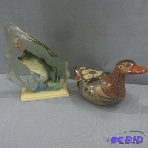 lot 91 image: Hand Painted & Acrylic Geese
