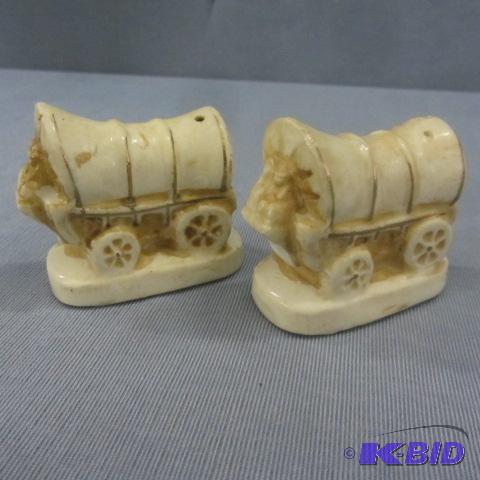 lot 99 image: Salt & Pepper Covered Wagons
