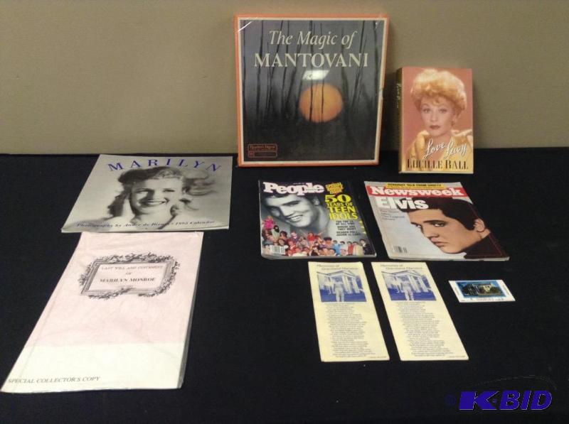 lot 31 image: Elvis & Lucille Ball Memorabilia