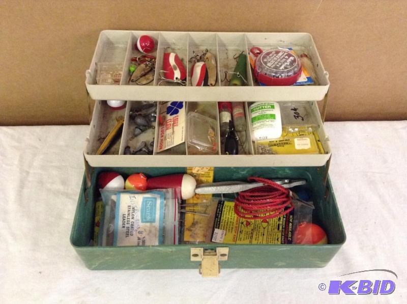 lot 114 image: Fishing Tackle Box w Content
