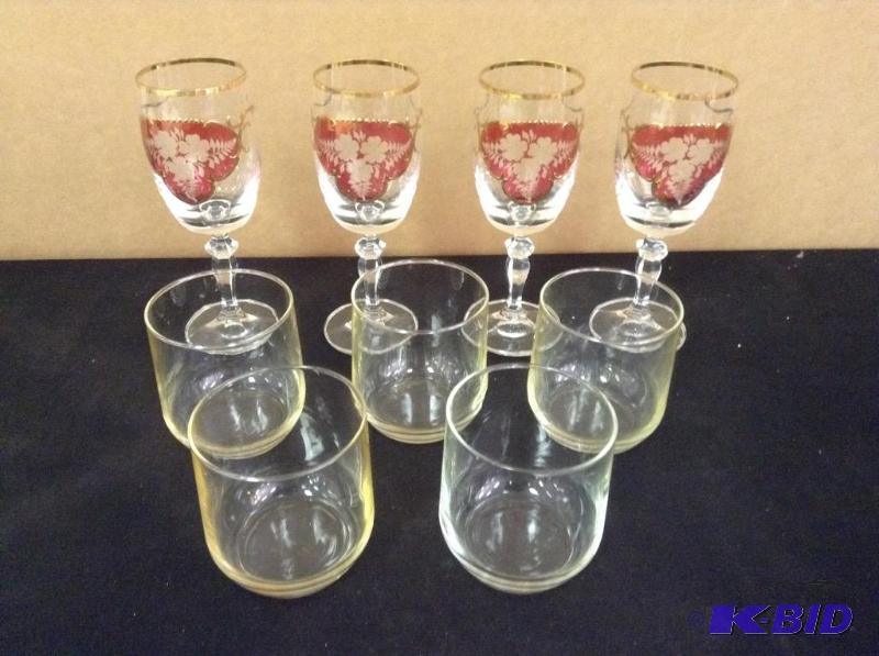 lot 76 image: Wine & Low Ball Glass