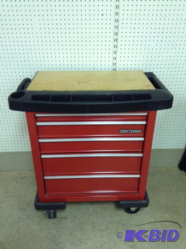 lot 99 image: Craftsman 5 Drawer Tool Box w Content