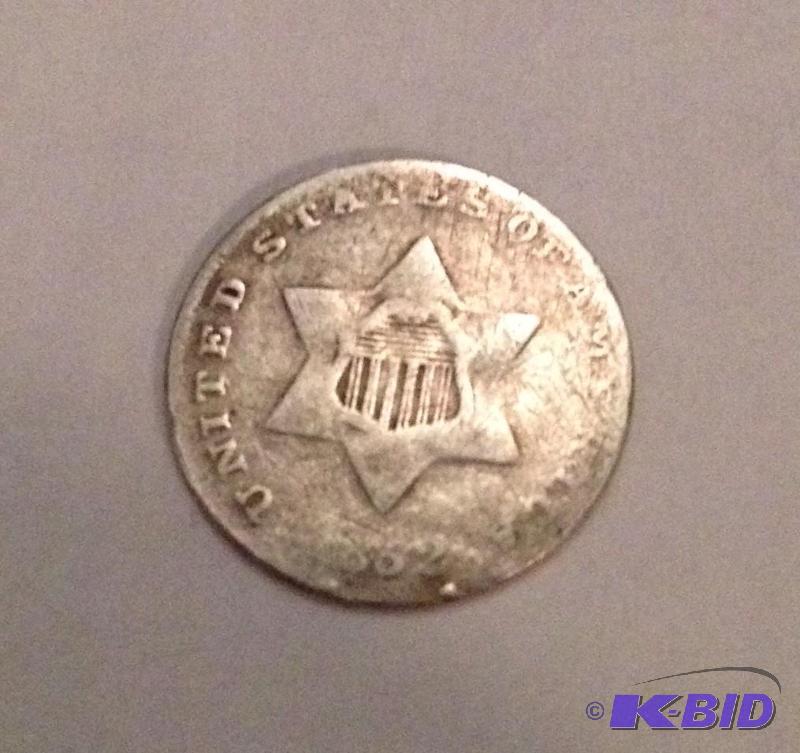 1952 3 Cent Silver Tough US Type Coin