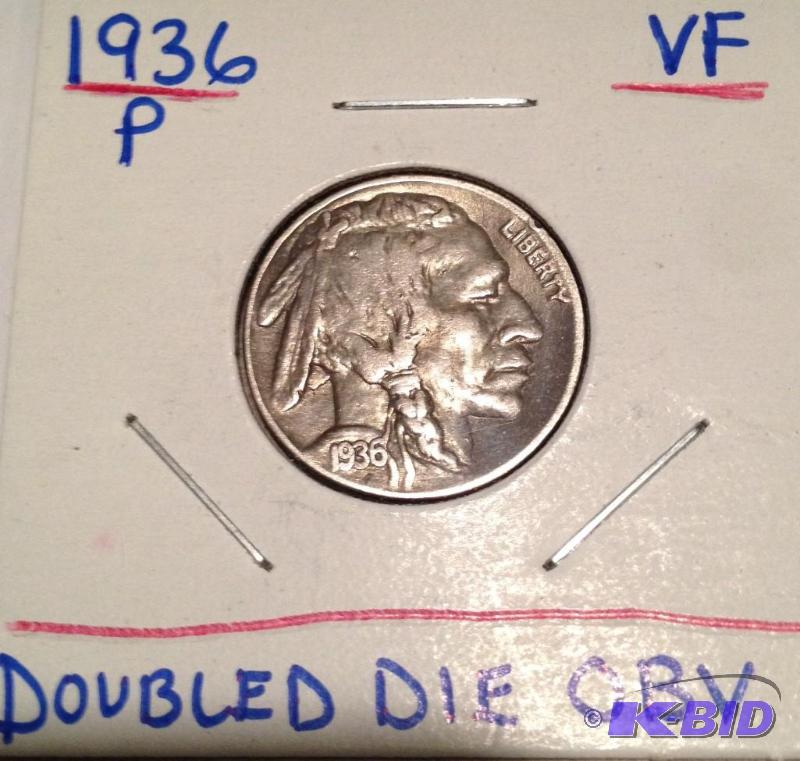 1936 Buffalo Nickel Doubled Die Obverse FS-101 Nice VF Grade Rare