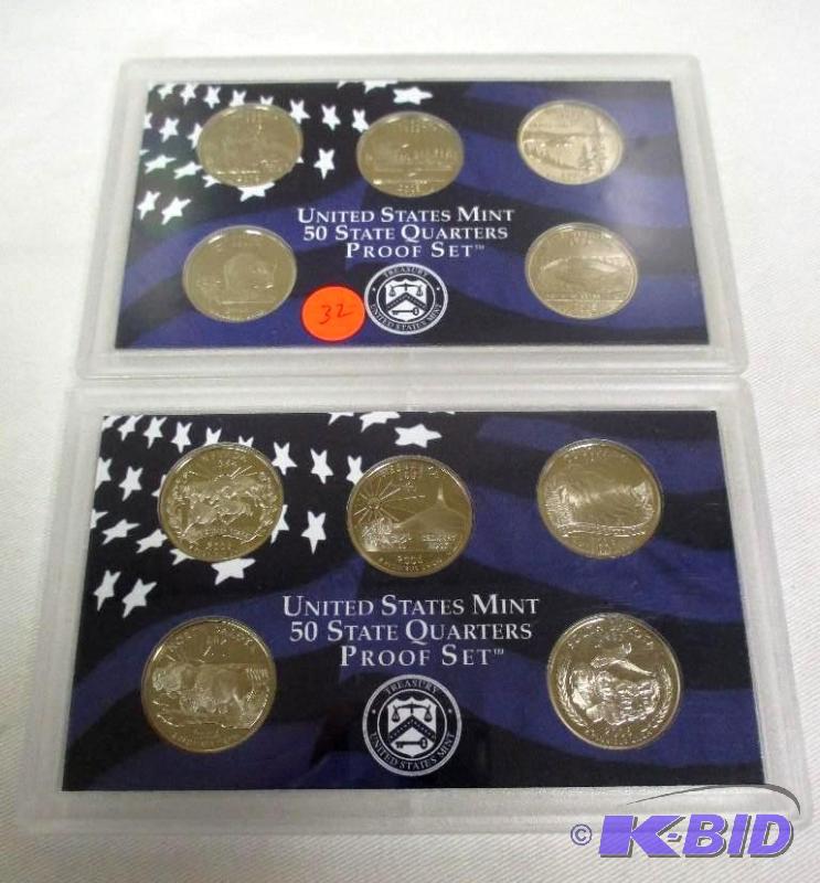 2005-S and 2006-S Quarter Proof Sets