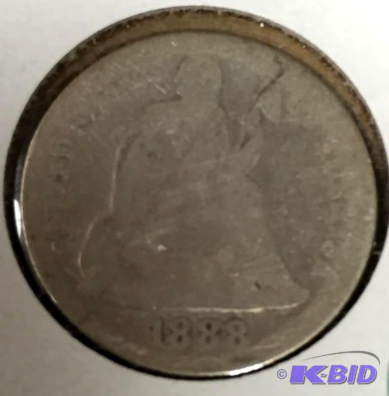 1888-S Seated Liberty Dime - Good (G) Grade
