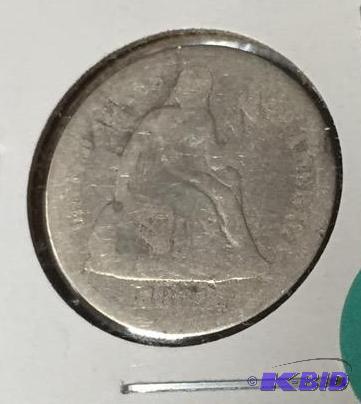 1861 Seated Liberty Dime - Good (G) Grade