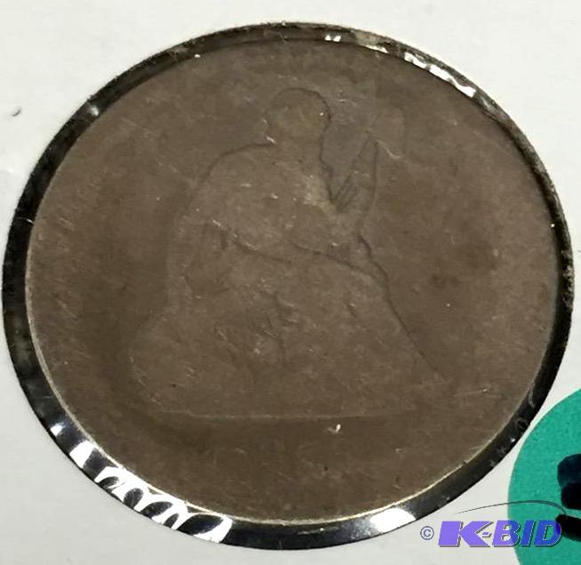 1859 Seated Liberty Quarter - Good (G) Grade