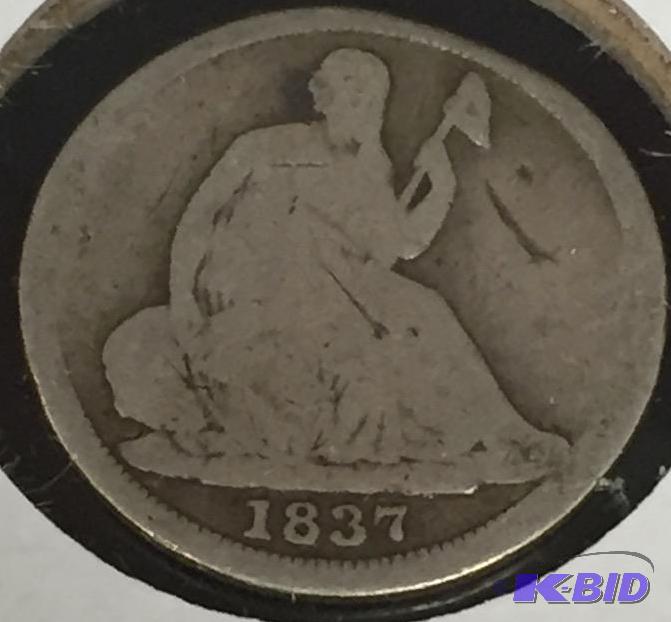 1837 Seated Liberty Half-Dime - Good (G) Grade