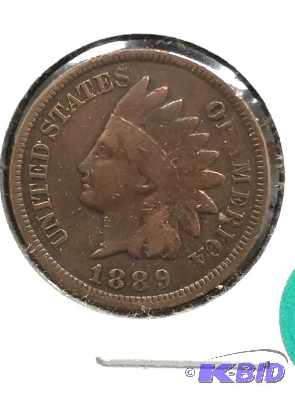 1889 Indian Head Cent - VG Grade