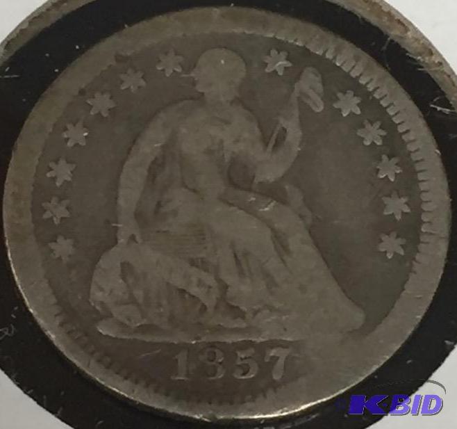 1857-O Seated Liberty Half-Dime - Very Good (VG) Grade