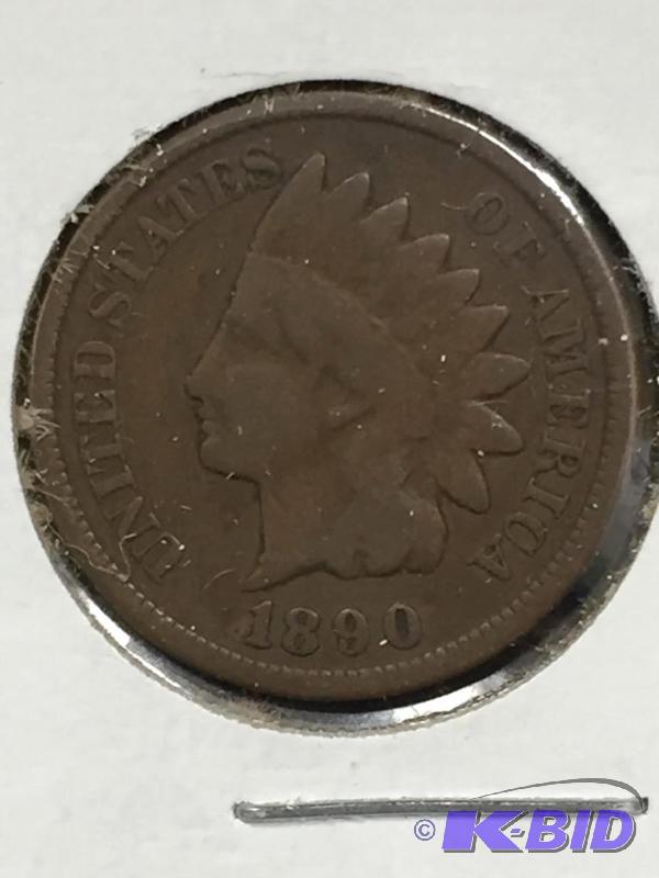 1890 Indian Head Cent - VG Grade