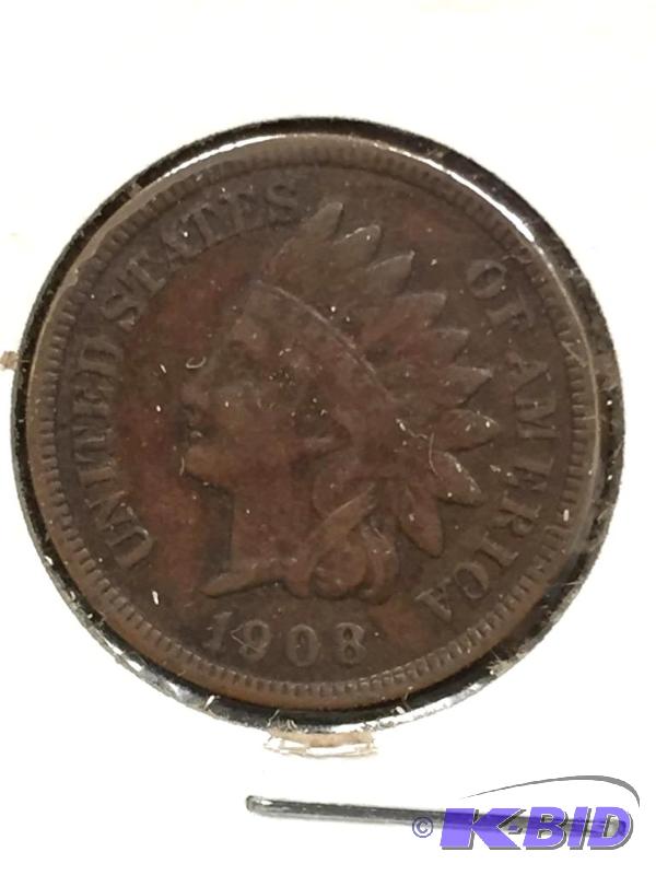 1908 Indian Head Cent - Higher Grade - Fine