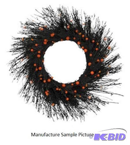 LED Halloween Wreath - 22&quot diameter - Ha...