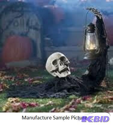 Graveyard Skeleton with Lantern - Has a stand...