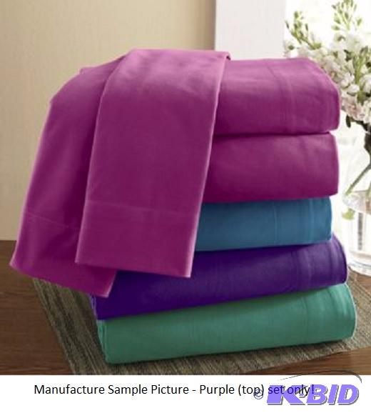 Microfiber Sheet Set - Purple - Queen -&nbsp...